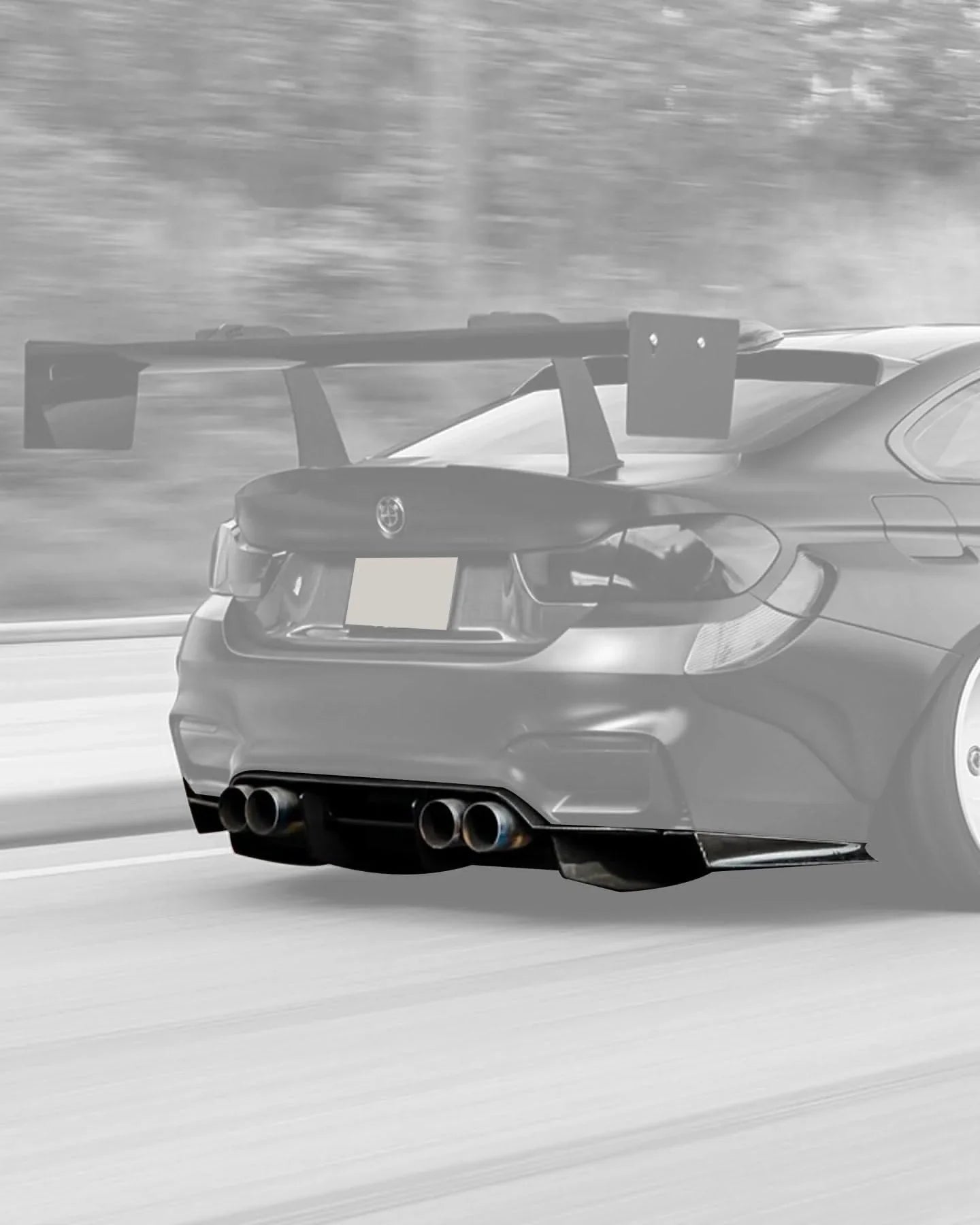 BMW 3 Series F80 F82 M3 M4 PSM Style Carbon Fiber Rear Diffuser Under Tray (2015 - 2020)