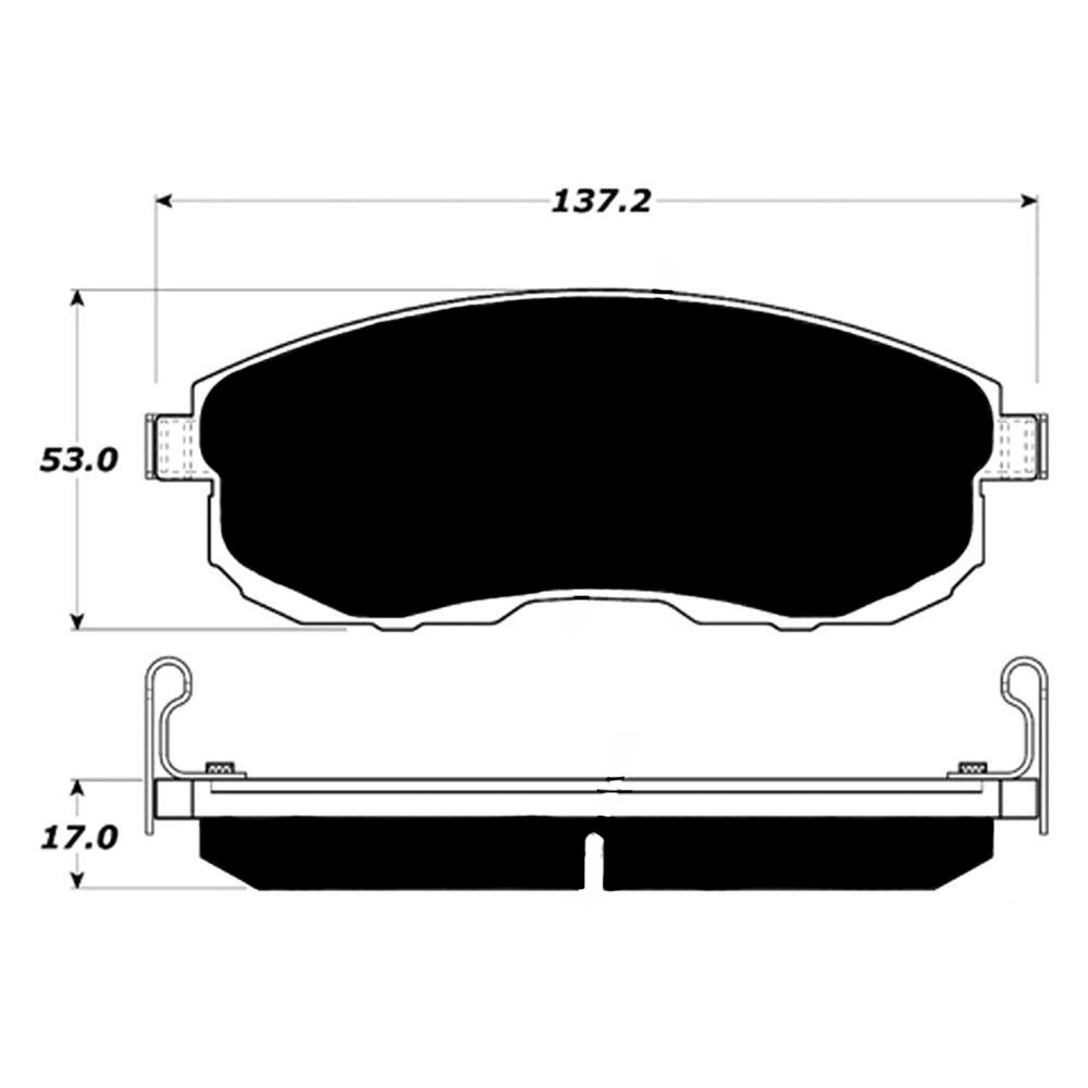 Porterfield Brake Pads for 2004 NISSAN 350Z Touring Model