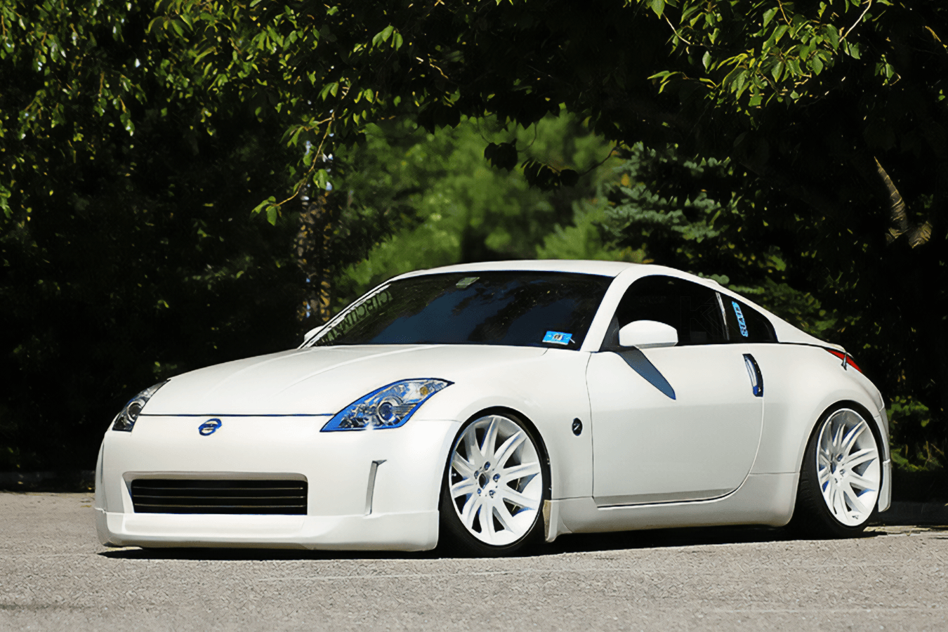 Nissan Fairlady 350z Black INGS Look Front Bumper Lip (2002 - 2008)