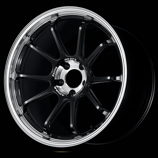 Advan RZ-DF2 20x9.0 / +40 Offset / 5x112 / 66.5mm Bore / Diamond Cut and Racing Titanium Black YAF0I40MDRTB