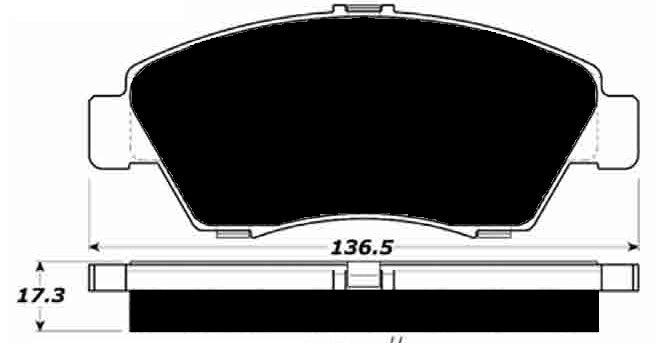 Porterfield Brake Pads for 1994 HONDA CIVIC Coupe EX w/o abs