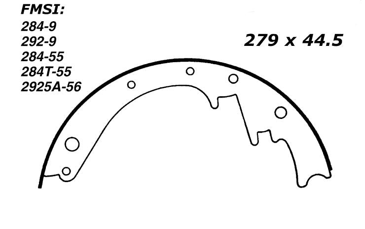 Porterfield Brake Shoes for 1962 CHEVROLET CORVETTE
