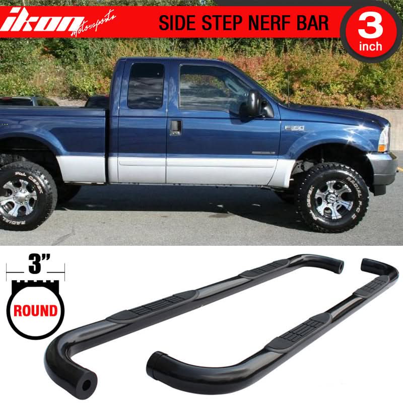 1999-2016 Ford F250 F350 F450 Cab Pickup 3in Steel Side Steps