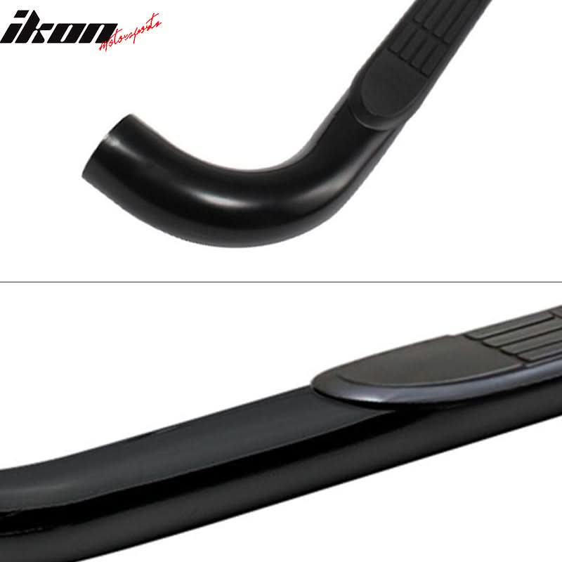 2008-2016 Jeep Compass 3" Round Hole Side Step Nerf Bar Running Boards