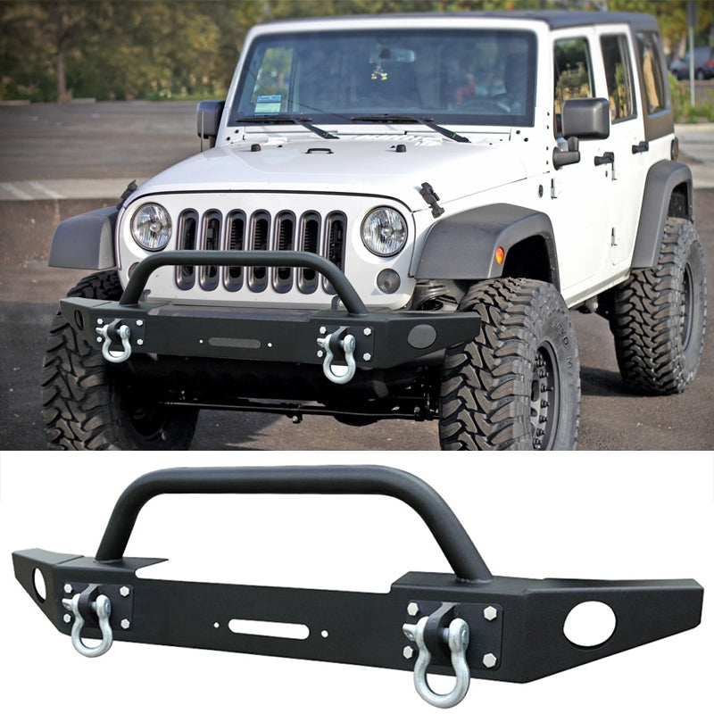 2007-2017 Jeep Wrangler JK Front Bumper Guard Winch Plate Steel