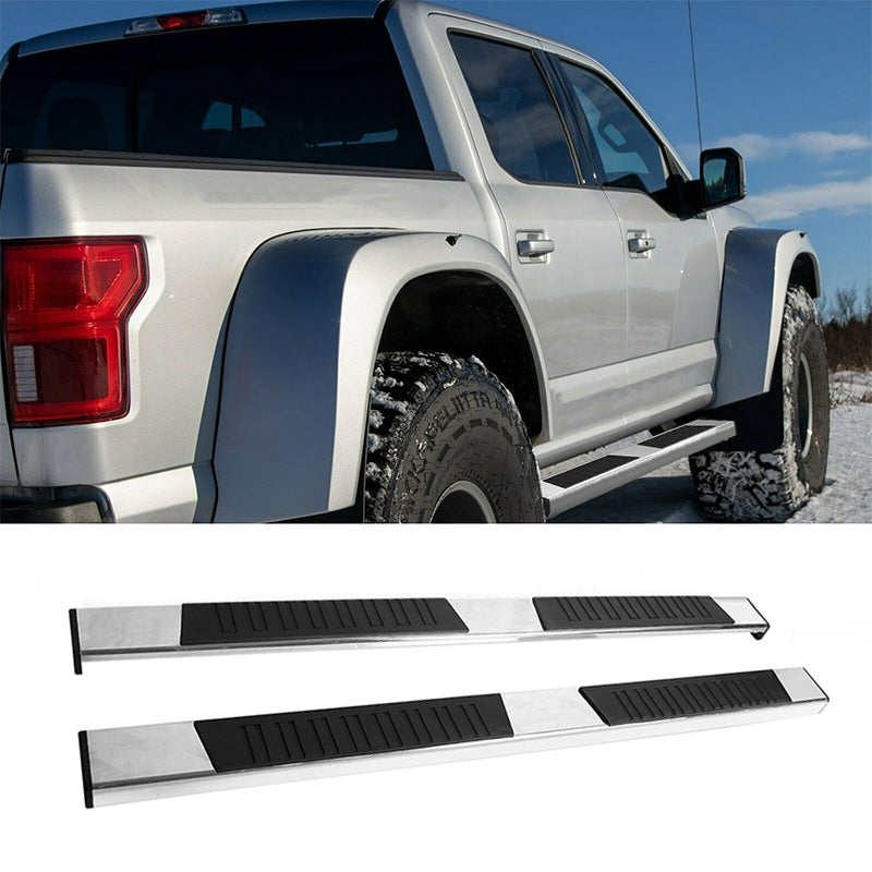 2015-2022 Ford F150 Crew Cab 6" Running Boards Side Step Bar