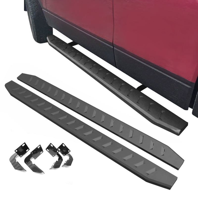 1999-2016 Ford F-250 F-350 New R Style Black Running Boards Iron Steel