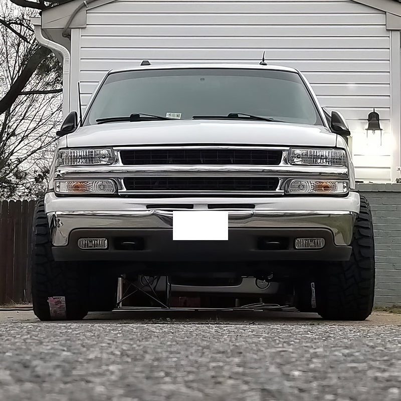 2000-2006 Chevy Suburban Tahoe Front Bumper Fog Lights Lamp Clear Lens