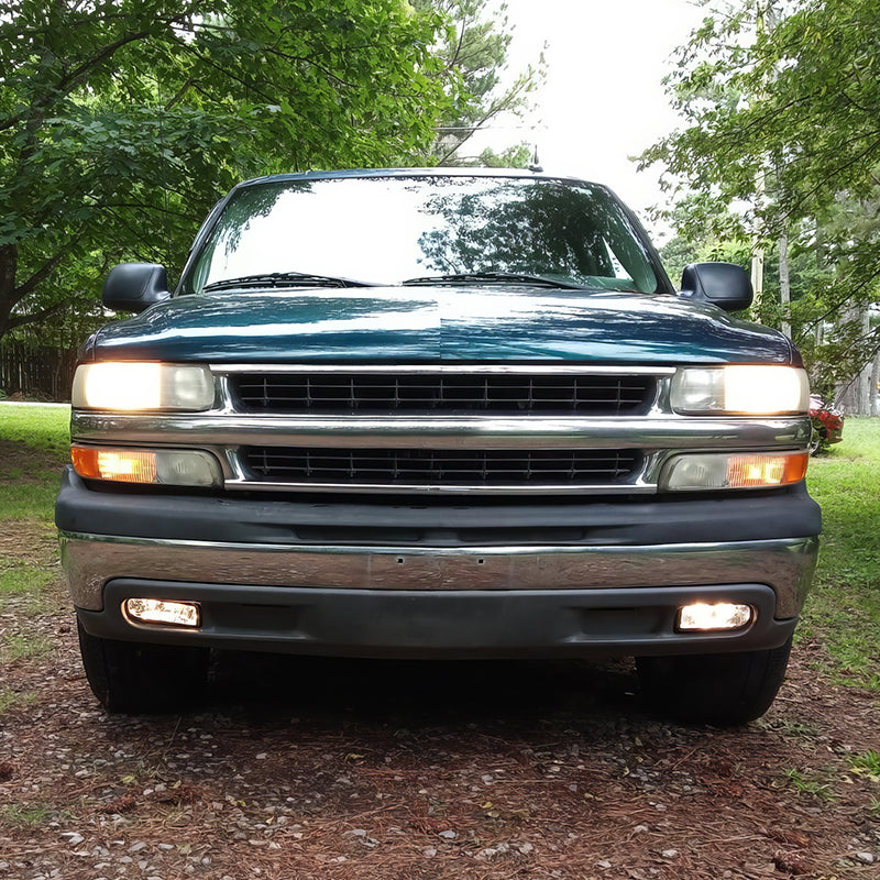 2000-2006 Chevy Suburban Tahoe Front Bumper Fog Lights Lamp Clear Lens
