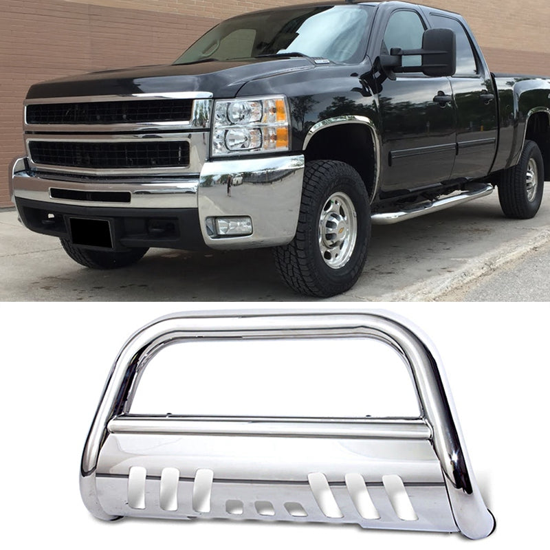 2007-2010 Chevy Silverado 2500 3500HD Bull Bar Grille Guard Steel
