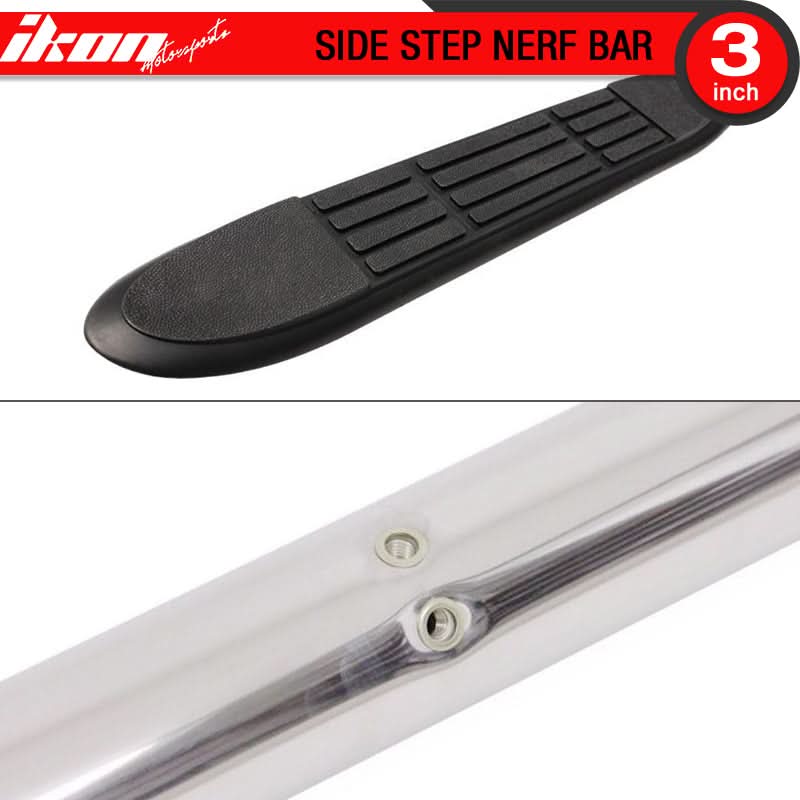 2009-2014 Ford F-150 Super Crew Cab 3'' Running Boards Stainless