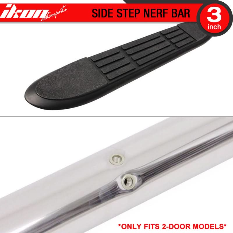 2007-2018 Jeep Wrangler 2 Door Side Running Boards