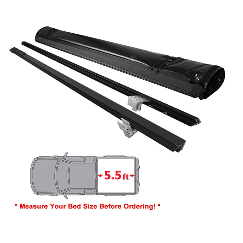 2007-2016 Tundra SR5 Crewmax 5.5ft Bed Lock Soft Roll Up Tonneau Cover