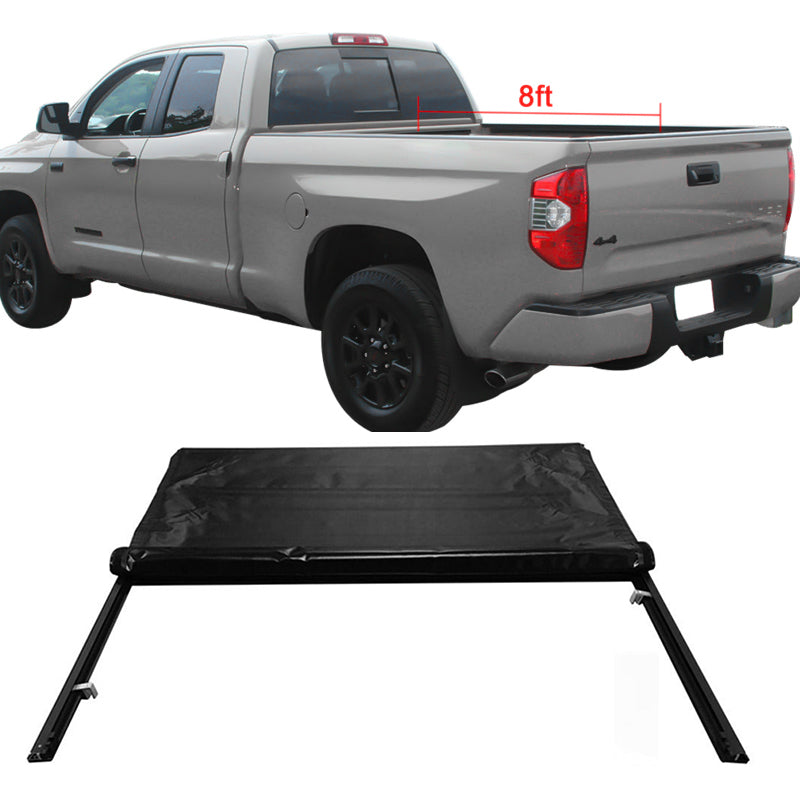 2014-2021 Toyota Tundra 8Ft Fleetside Lock Soft Roll Up Tonneau Cover