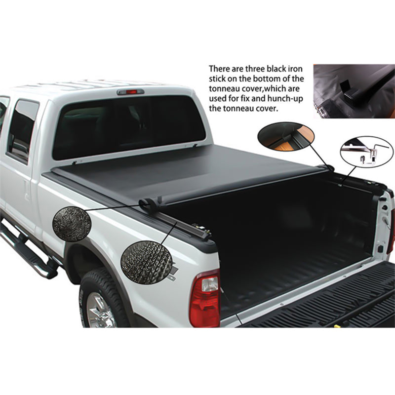 2014-2021 Toyota Tundra 8Ft Fleetside Lock Soft Roll Up Tonneau Cover