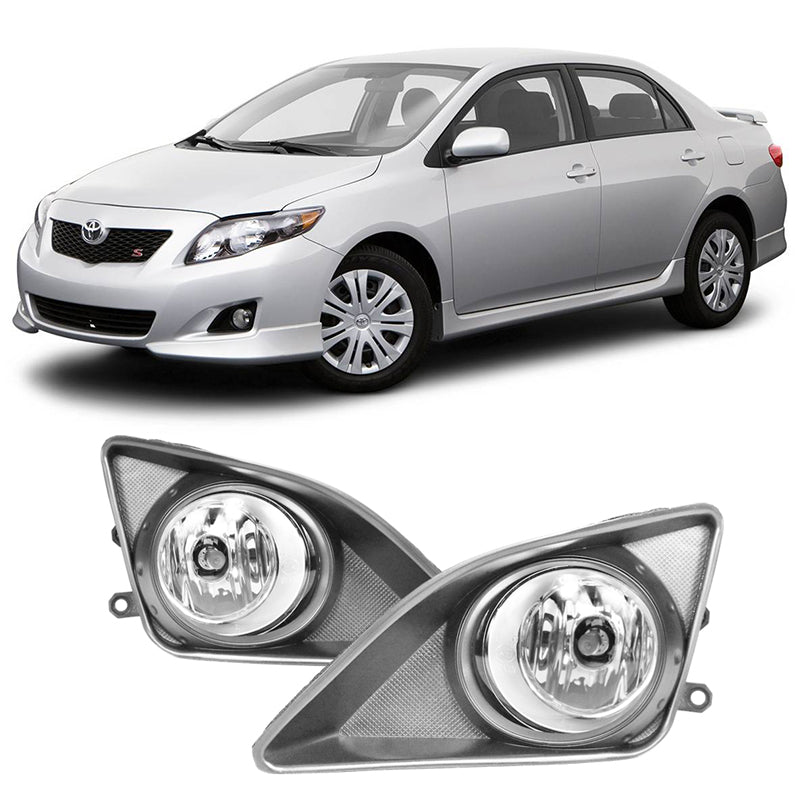 2008-2010 Toyota Corolla Front Fog Light Clear Len Wiring+Switch
