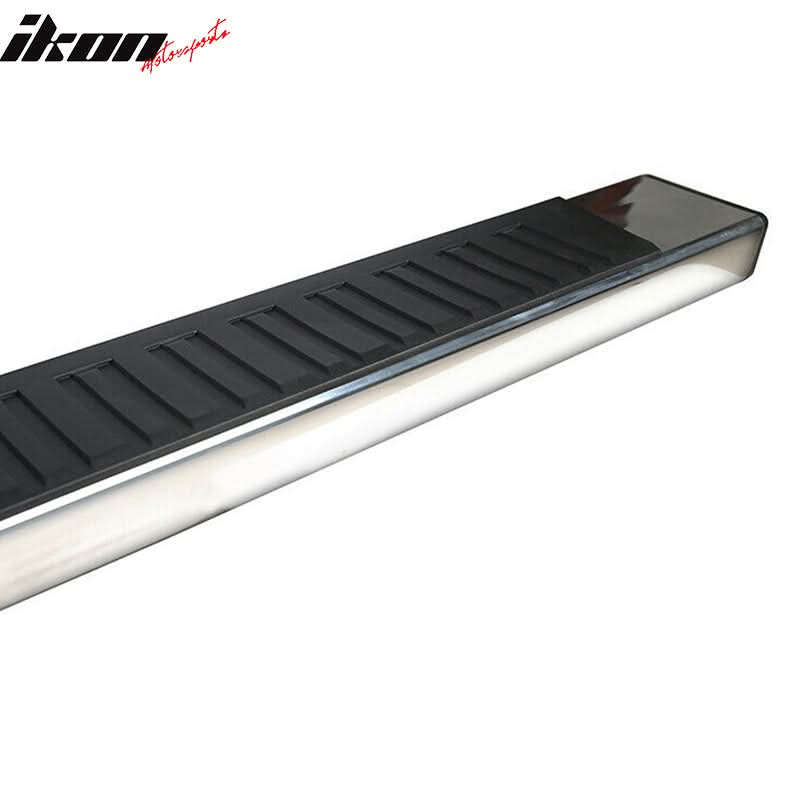 2015-2022 Ford F150 F250 Super Cab Silver 6" Running Board Aluminum