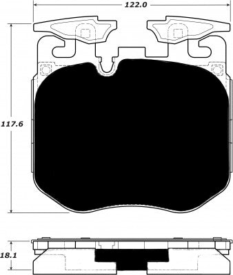 Porterfield Brake Pads for 2017 BMW 750iX M Sport Pkg