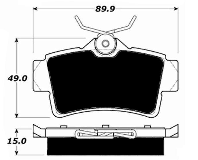Porterfield Brake Pads for 1994 FORD MUSTANG Cobra
