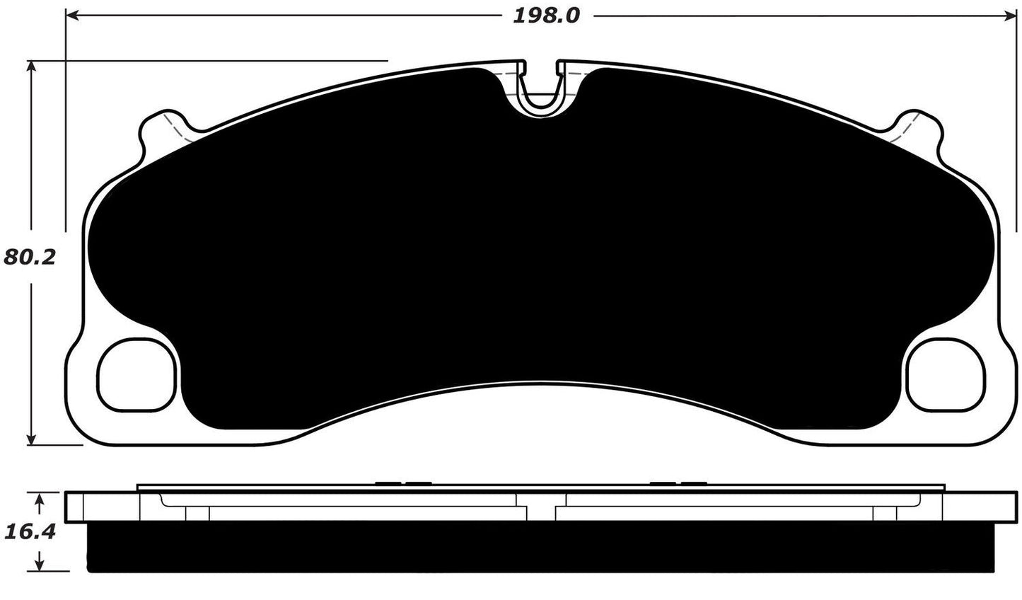 Porterfield Brake Pads for 2017 PORSCHE 911 GT3 w/Iron Discs