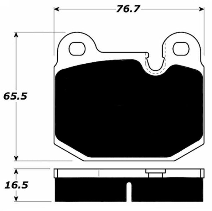 Porterfield Brake Pads for 1980 LOTUS ESPRIT ATE Caliper