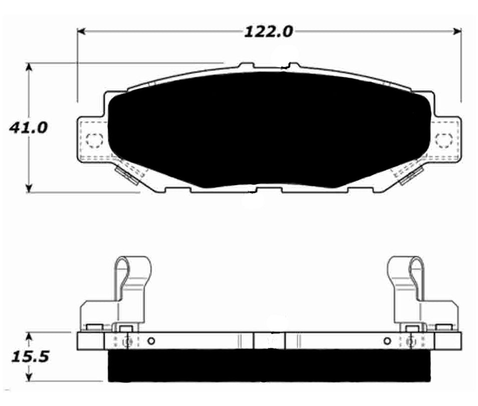 Porterfield Brake Pads for 1996 TOYOTA SUPRA