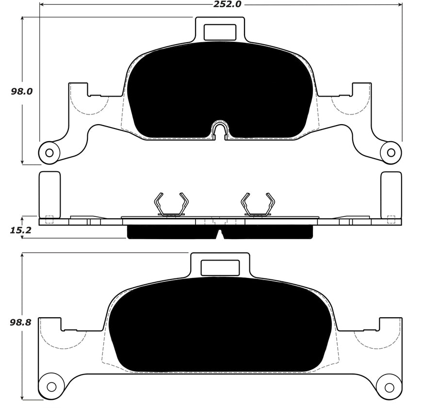 Porterfield Brake Pads for 2017 AUDI A4 Quattro - w/338mm Front Disc