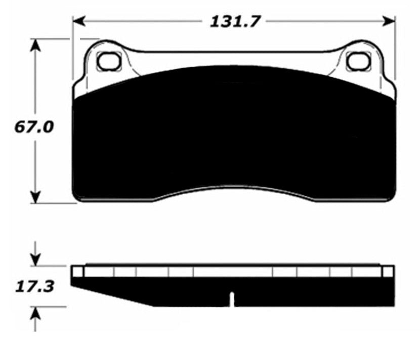 Porterfield Brake Pads for 1992 FERRARI F-40