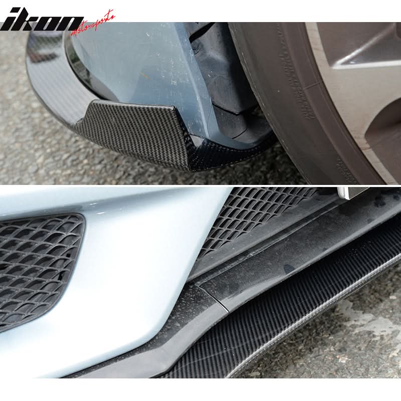 2015-2018 Benz CLS Class W218 JC Style Front Bumper Lip Carbon Fiber
