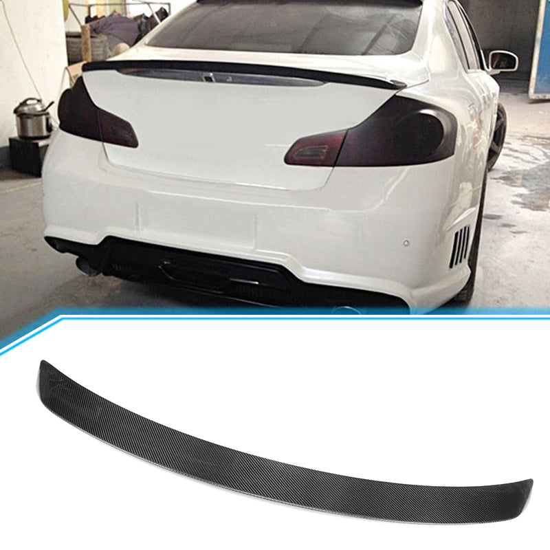 2007-2015 Infiniti G35 G25 G37 Q40 VIP Rear Trunk Spoiler Carbon Fiber