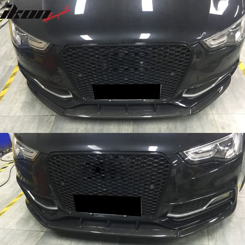 2013-2016 Audi S5 8V Coupe JC Style Front Bumper Lip Kit Carbon Fiber