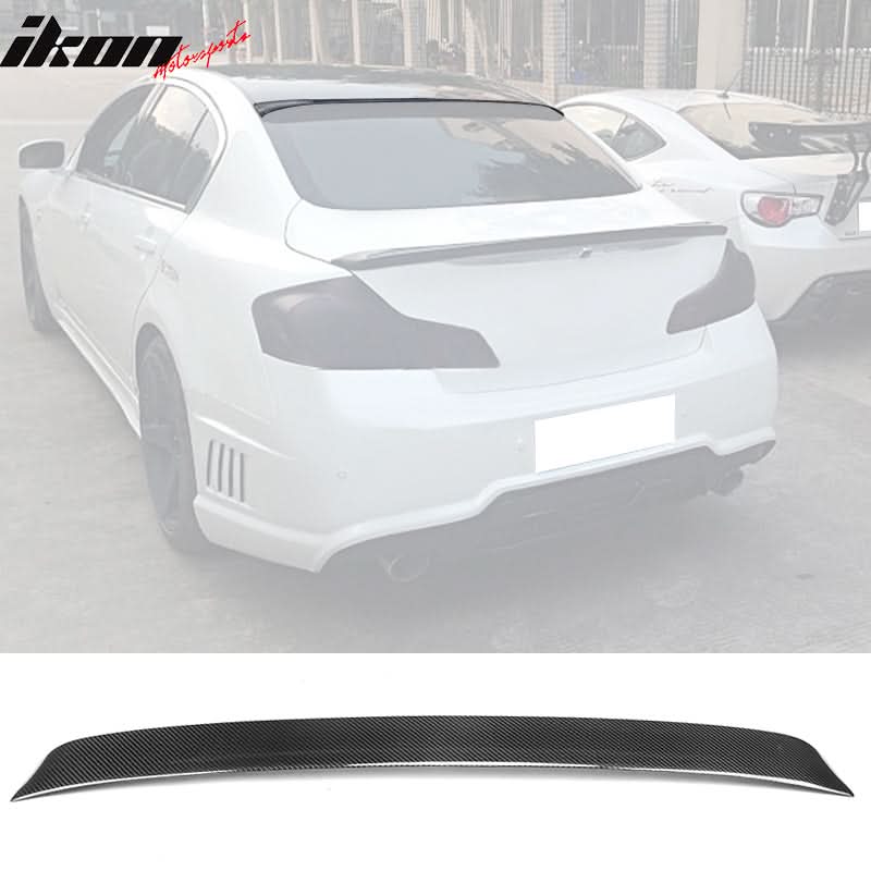 2007-2015 Infiniti G35 G25 G37 Q40 VIP Style Roof Spoiler Carbon Fiber