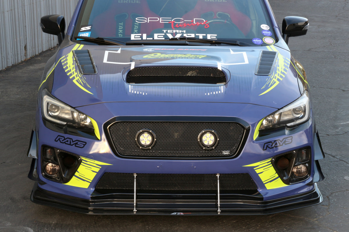 Carbon Fiber Front Bumper Top Canards - Subaru WRX STI 2015-2017