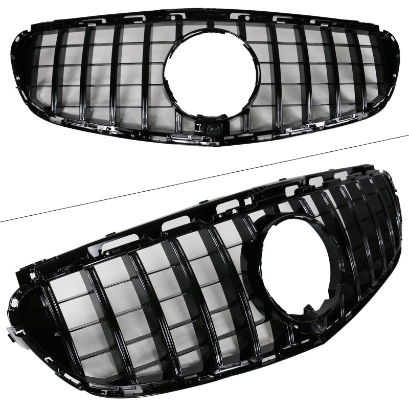 2014-2016 Benz W212 E Class AMG GT Style Gloss Black Front Grille