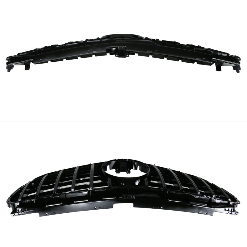 2014-2016 Benz W212 E Class AMG GT Style Gloss Black Front Grille