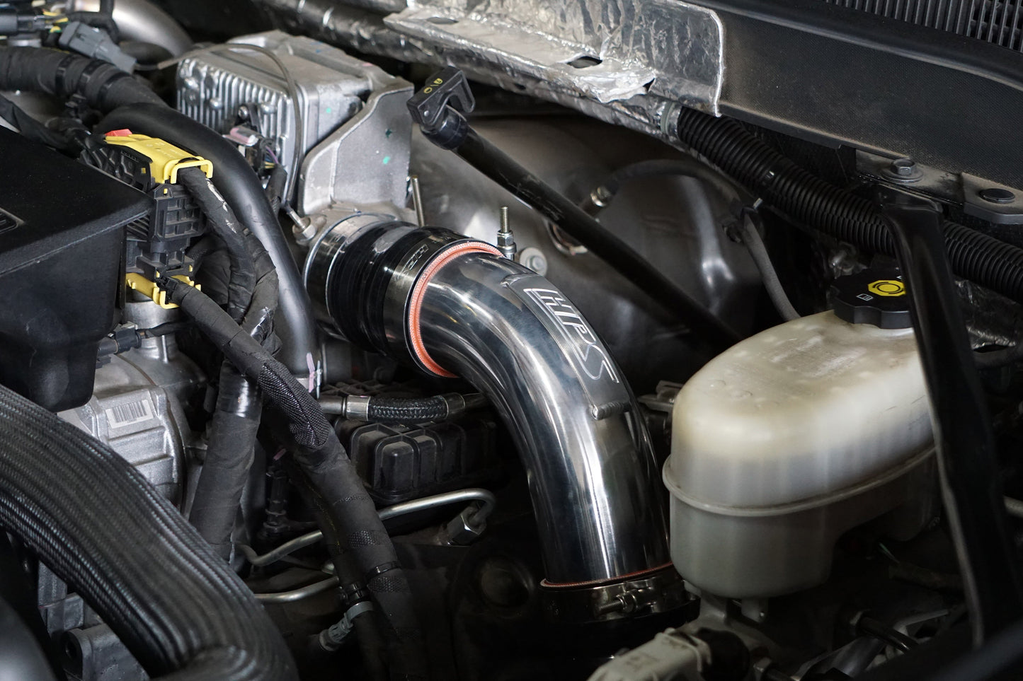 HPS Performance HPS Intercooler Charge Pipe Hot Side, 2017-2019 Chevy Silverado 3500 HD Duramax 6.6L V8 Diesel Turbo L5P, 17-146