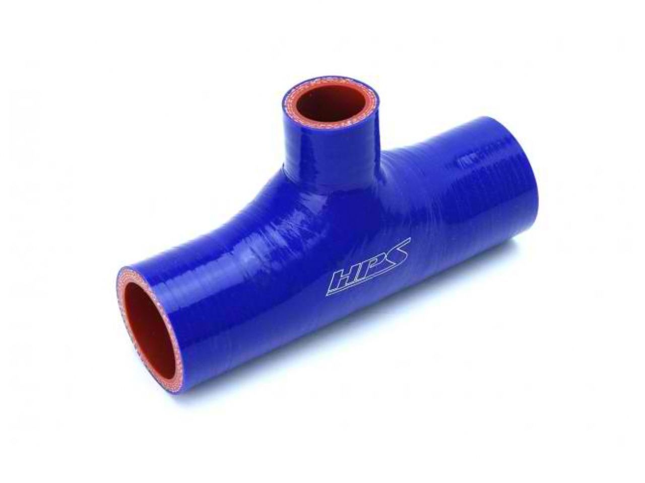 HPS 1-5/8" ID, 1" ID Branch, Silicone T Hose Coupler Hose Adapter, High Temp 4-ply Reinforced, 41mm ID, Blue