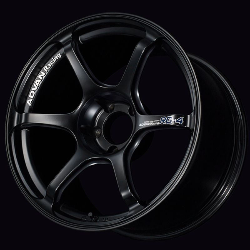 Advan RG-4 17x7.5 / +48 Offset / 5x112 / 66.5mm Bore / Semi Gloss Black YA47F48MSB