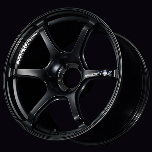Advan RG-4 17x8.5 / +45 Offset / 5x114.3 / 73mm Bore / Semi Gloss Black YA47H45ESB