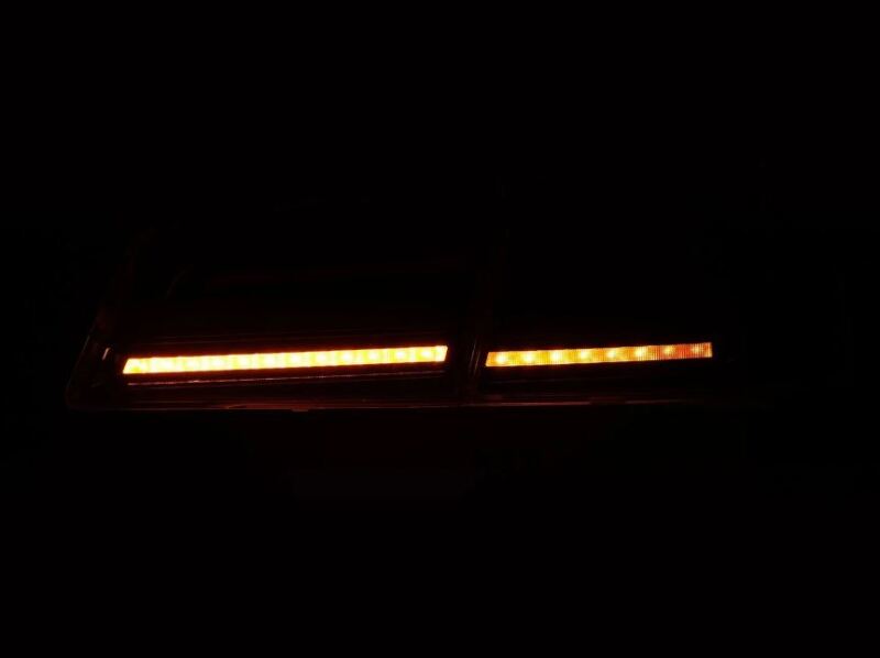 AlphaRex 12-21 Tesla Model S LUXX-Series LED Tail Lights - Black/Red 601130 *Discontinued