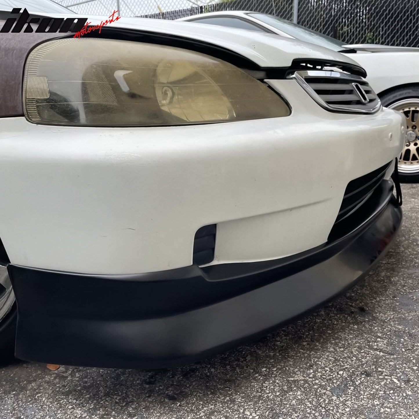 1999-2000 Honda Civic EK CS Style Unpainted Front Lip Splitter PU