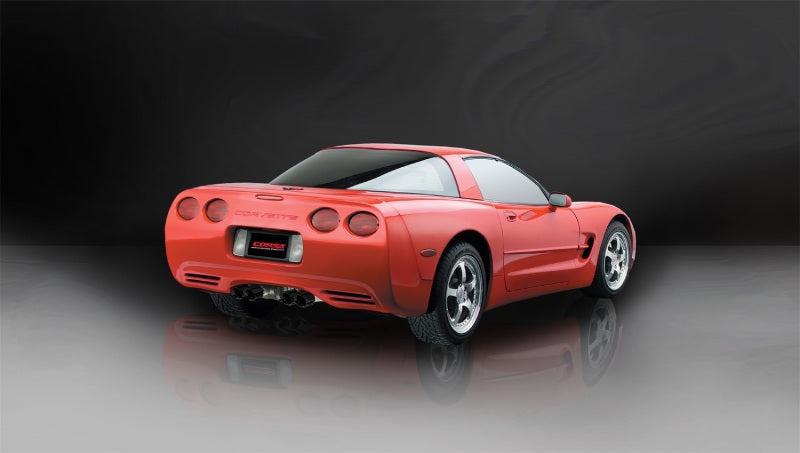 Corsa Performance 97-04 Chevrolet Corvette C5 Z06 5.7L V8 Black Xtreme Cat-Back