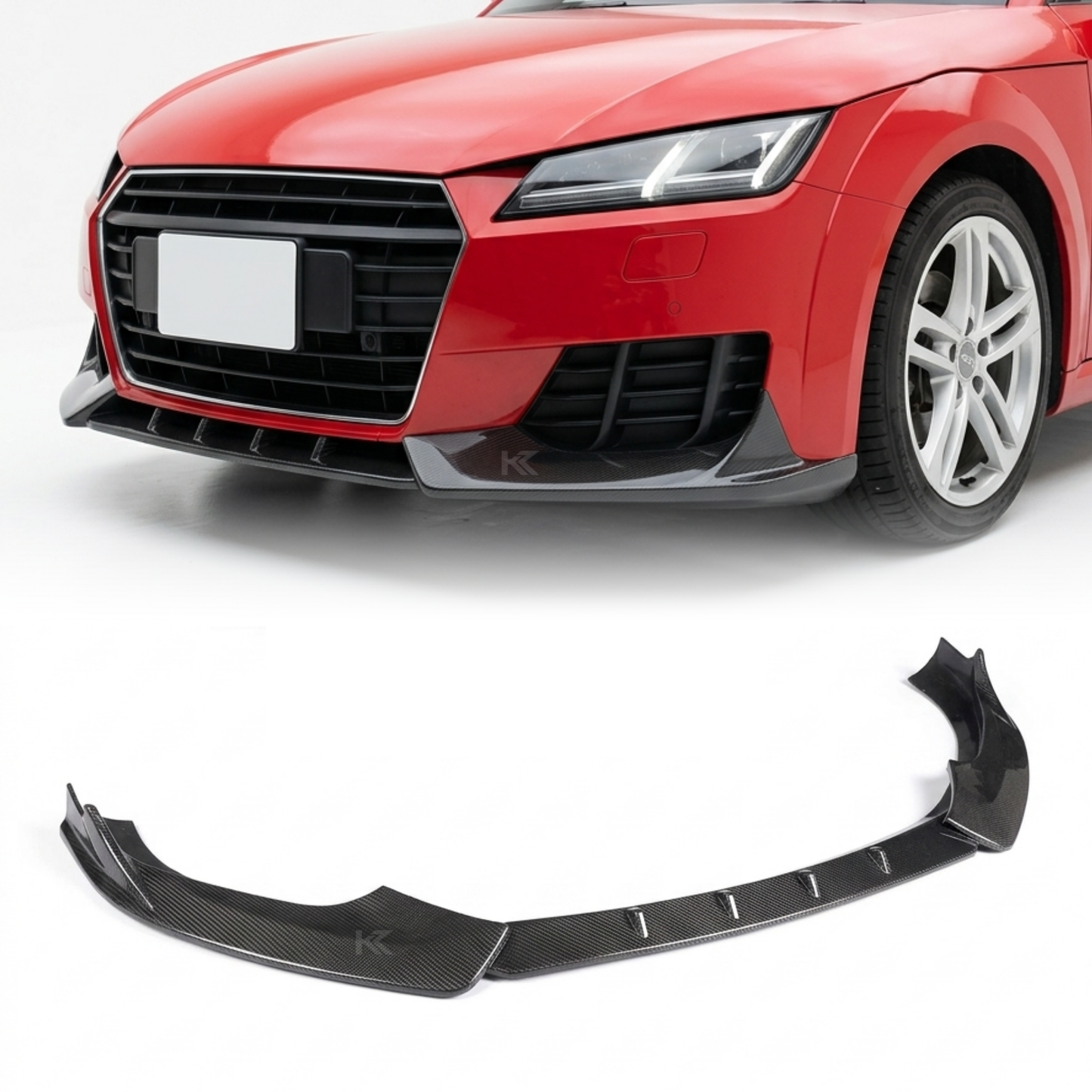 2015–2019 Audi TT 8S Coupe Front Bumper Splitter – Carbon Fiber
