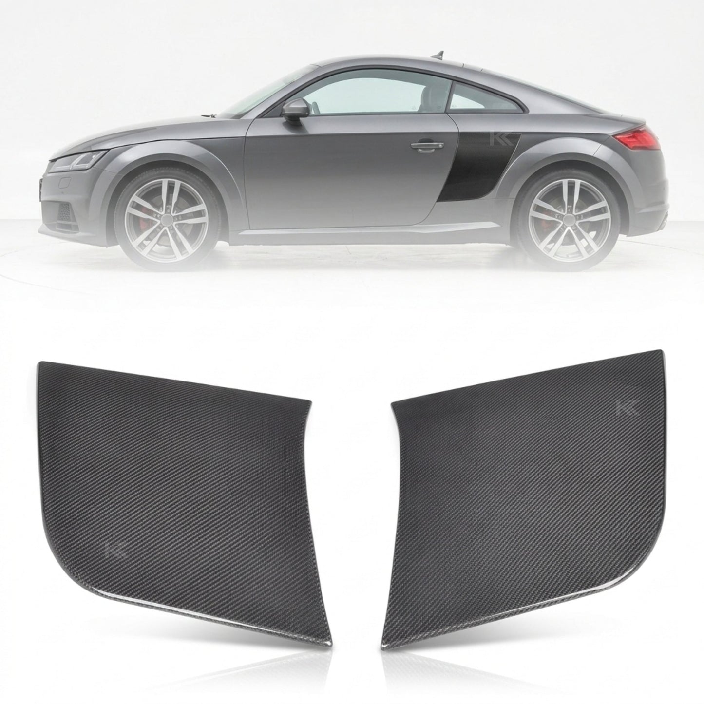 2015–2018 Audi TT / TTS / TTRS 8S Coupe Side Blade Covers – Carbon Fiber
