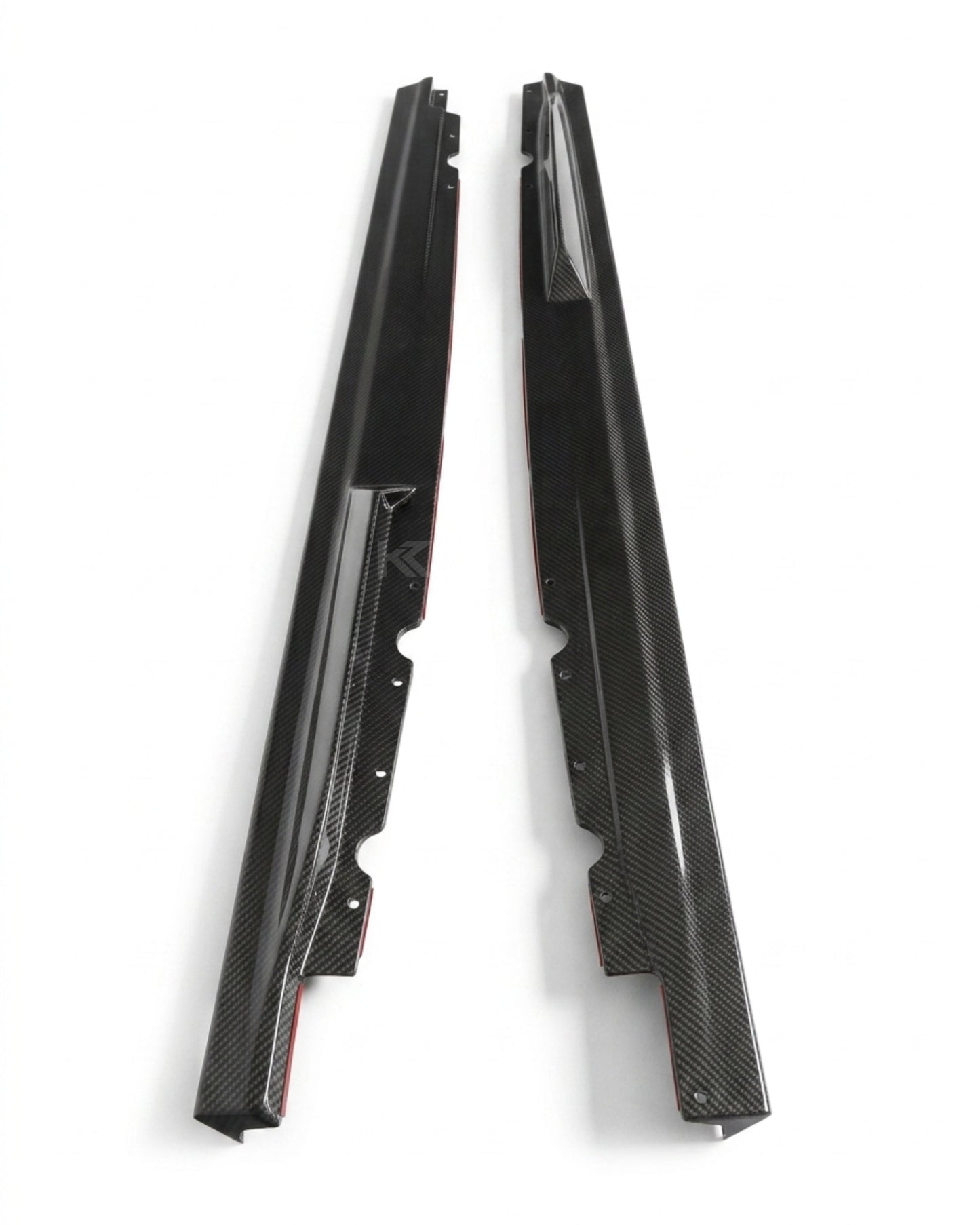2019–2023 Audi R8 V10 Coupe Side Skirt Extensions – Prepreg Dry Carbon Fiber