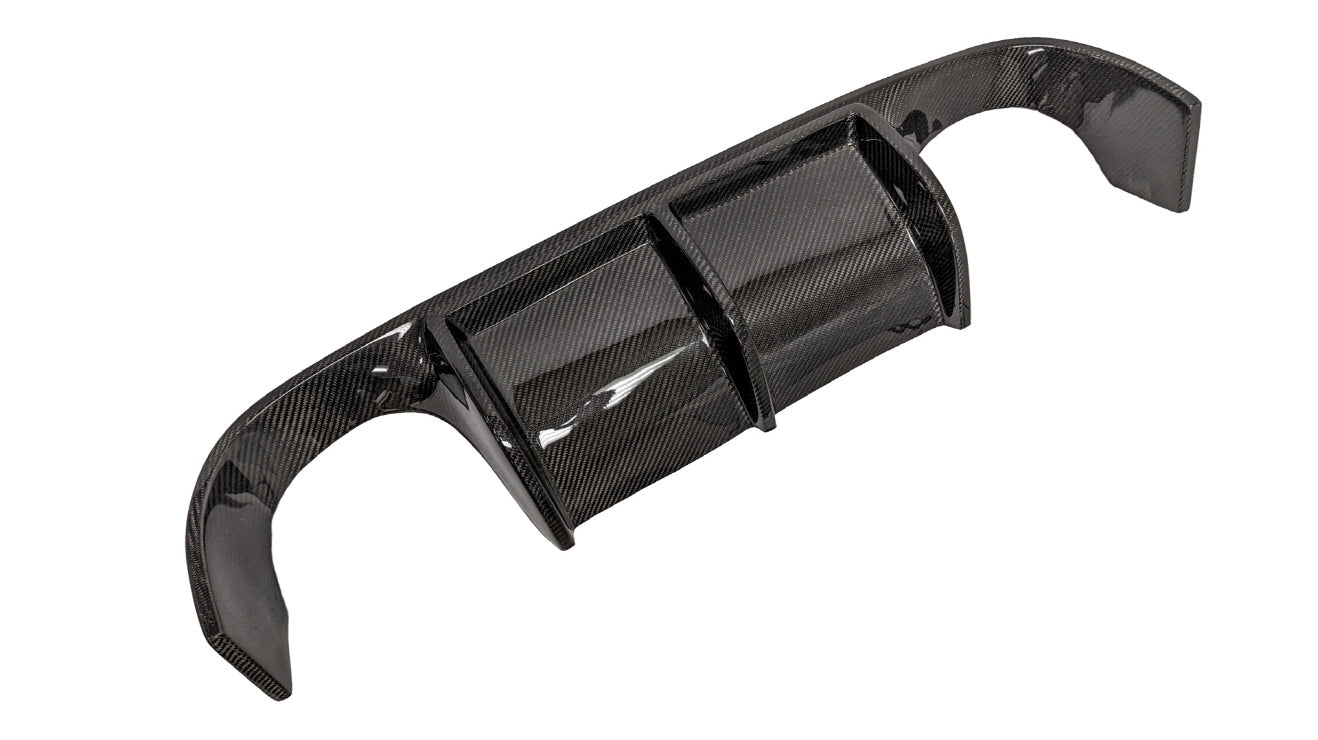 BMW F30 M3 Style Rear Bumper V-Style Carbon Fiber Diffuser