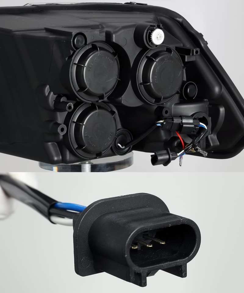 AlphaRex 09-18 Ram 1500HD LUXX Proj Headlight Plnk Style Jet Blk w/Activ Light/Seq Signal/Smoked DRL 880540 *Discontinued
