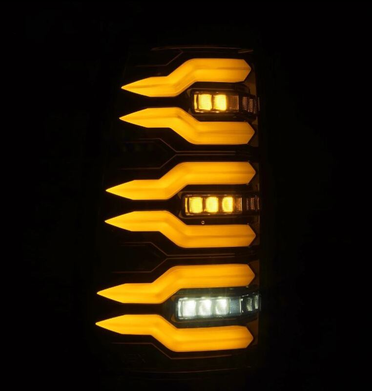AlphaRex 99-06 Chevrolet Silverado/99-06 GMC Sierra LUXX-Series LED Tail Lights - Black 620006 *Discontinued