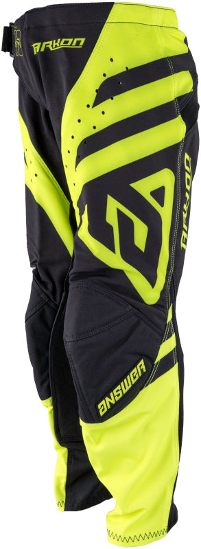 Answer 24 Arkon Nitrus Pants Black/Hyper Acid Youth Size - 18 442644