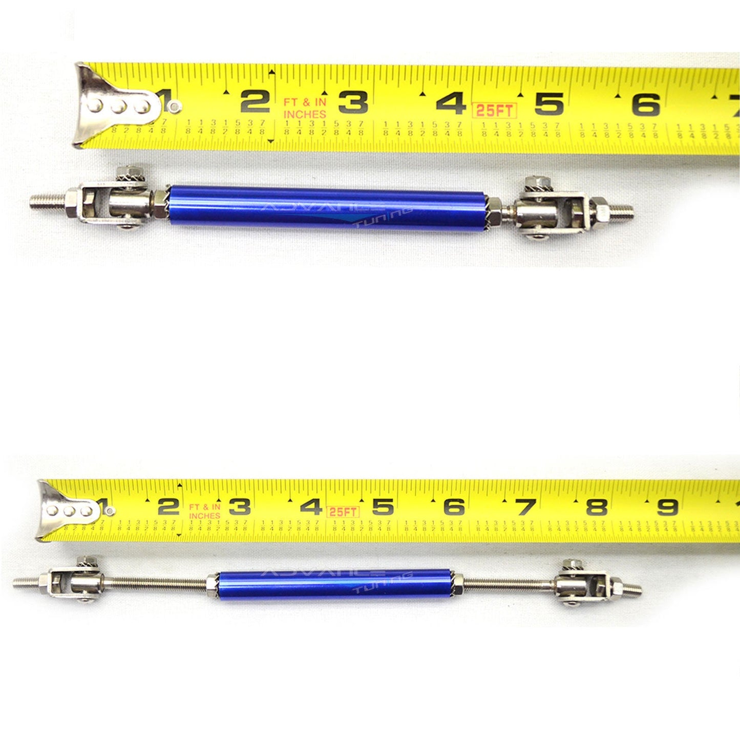 Universal Adjustable 5.5"-8" 2PCS Blue Bumper Lip Splitter Chin Rod